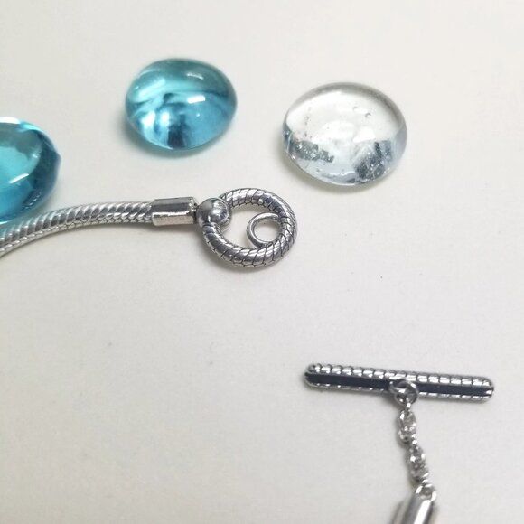 Authentic Pandora Sterling Silver Toggle Bracelet 6.7 Inch With Box Mint - Picture 6 of 6